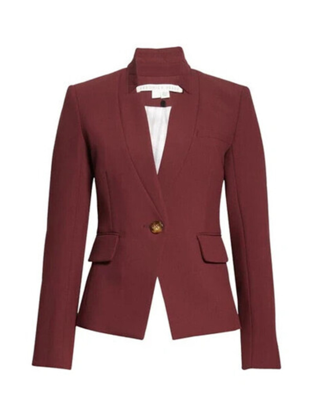 NEW, Veronica Beard Farley Stand Collar Blazer In Merlot Sz 12 #SJ2756